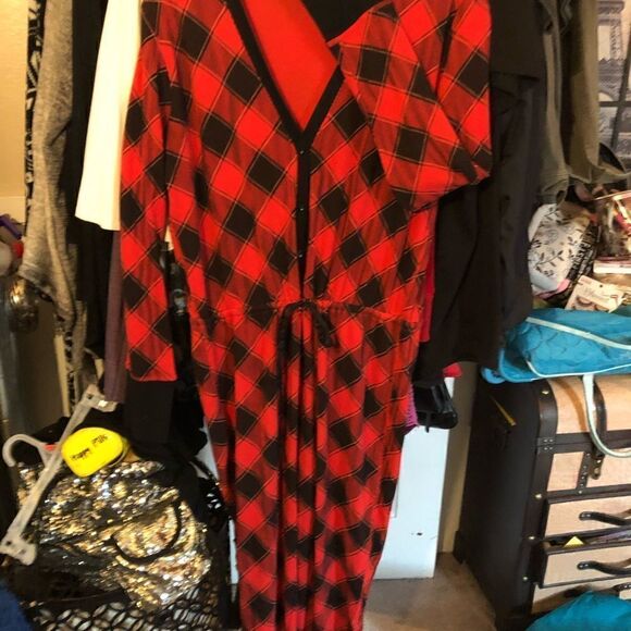 - Victoria secret buffalo plaid onsie pqjama sleep pj’s winter christmas Large - Picture 2 of 4